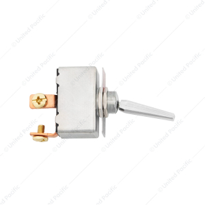 All Metal Heavy Duty Toggle w/ 2 Screw Terminals 50 Amp 12V S.P.S.T. On/Off 1 Pc.
