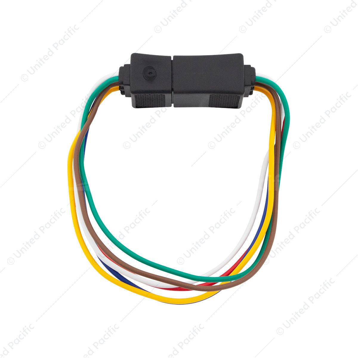 6-Way Squared Moisture Proof M/FM Trailer Connectors w/ Polarized Plugs, 1 Pc.