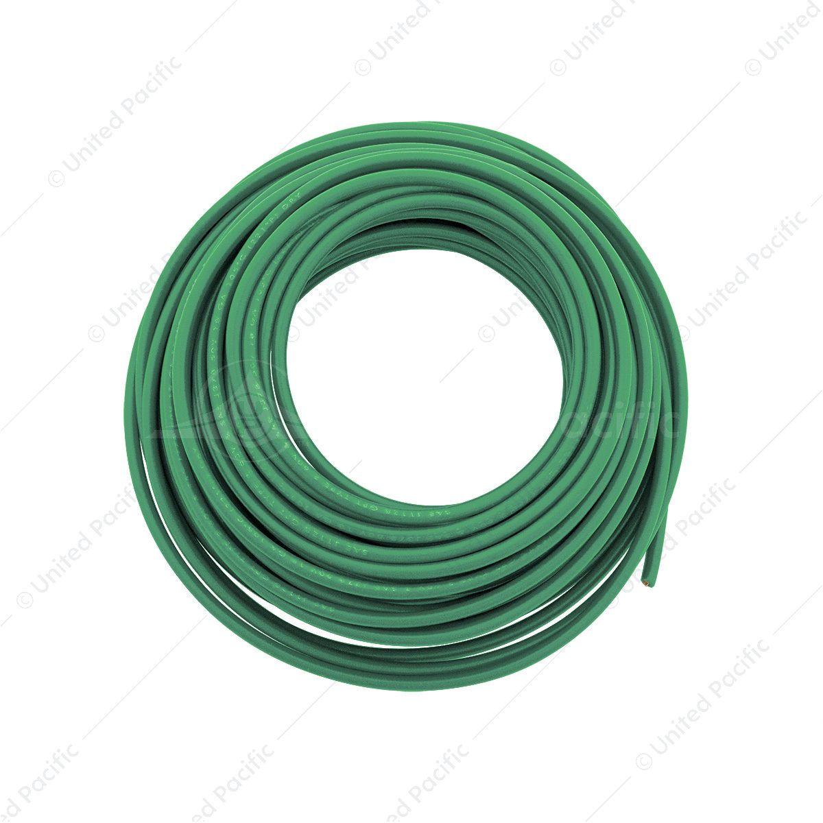 Primary Wire - Rated 80°C 18 AWG, Green 30 Ft.