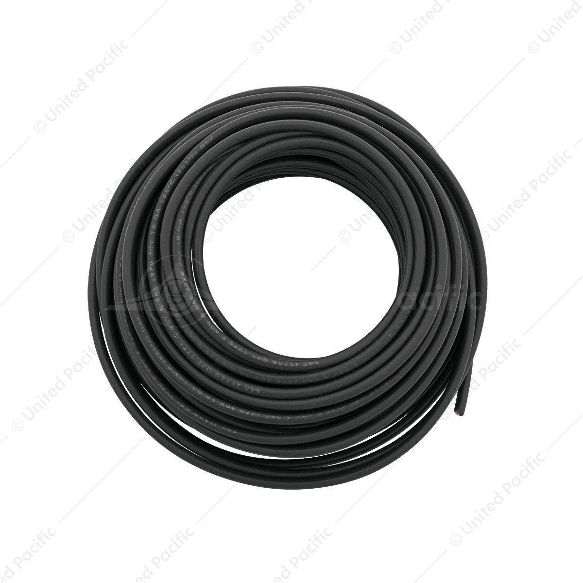 Primary Wire - Rated 80°C 18 AWG, Black 30 Ft.