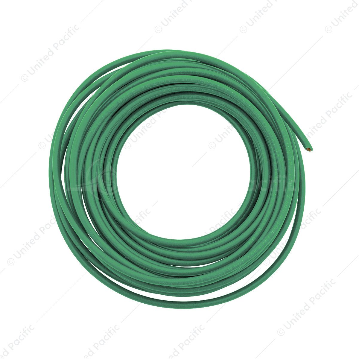 Primary Wire - Rated 80°C 16 AWG, Green 20 Ft.