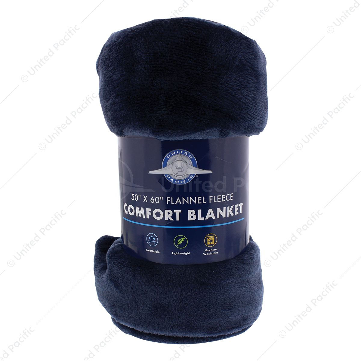 50" X 60" Flannel Fleece Comfort Blanket - Navy Blue