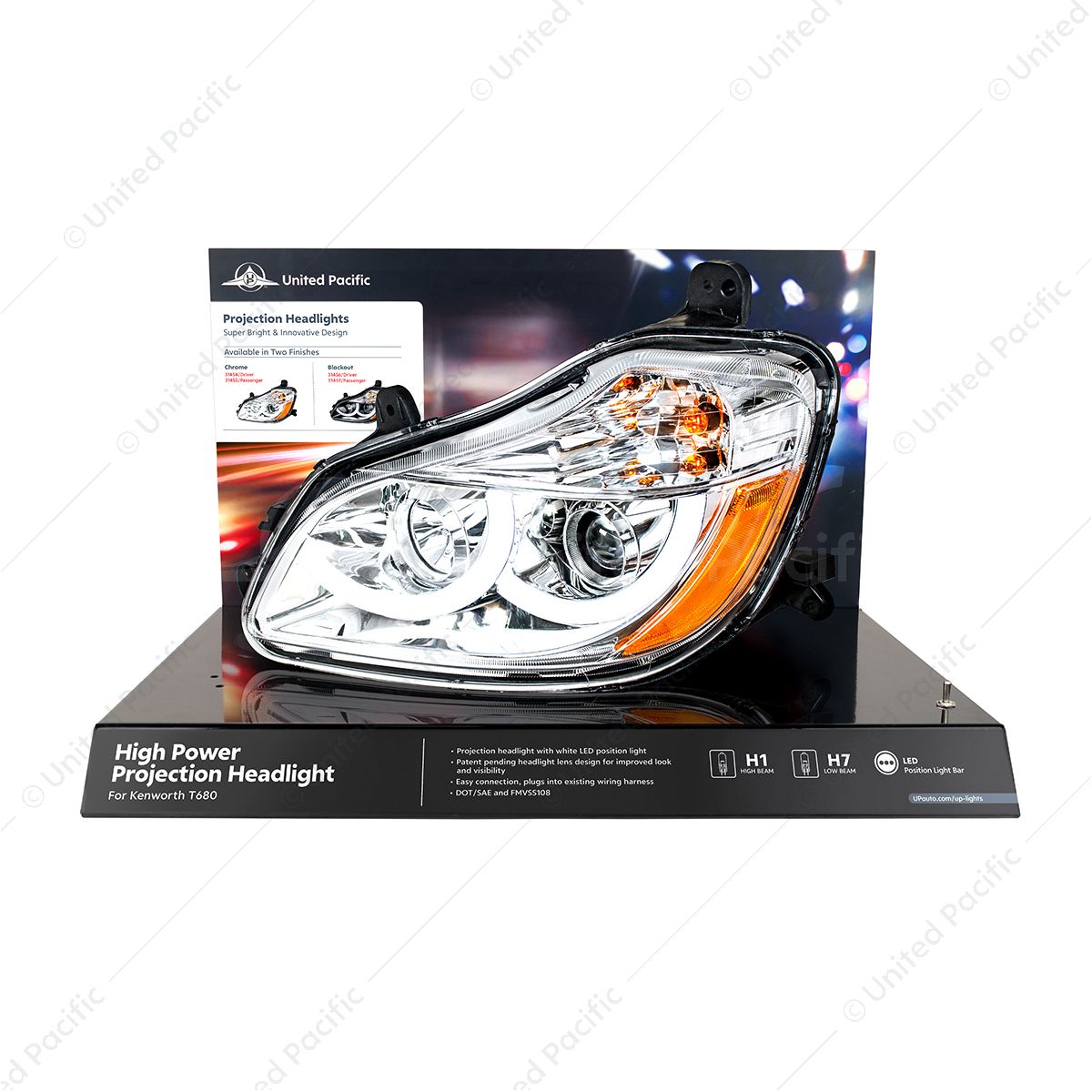 United Pacific Kenworth T680 Modular Headlight Display - 31454