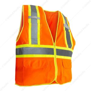 RigGear High Visibility Reflective Orange Safety Vest-X Large