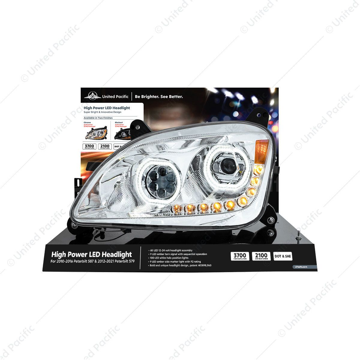 United Pacific Peterbilt 579 Modular Headlight Display-35745