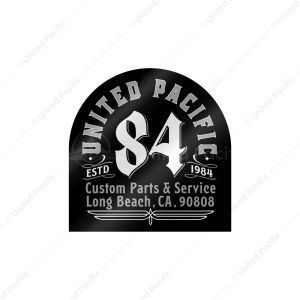 United Pacific Arch Glossy Vinyl Sticker-Black