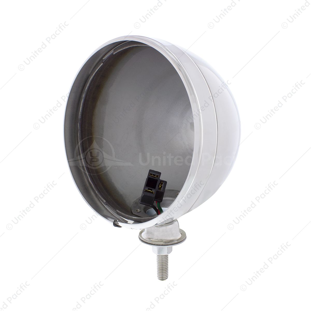 7" Chrome Dietz Style Headlight Housing Only and 34222 Pigtail (Pair)