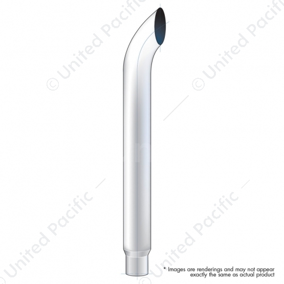 8" Curved Reduce To 5" O.D. Bottom Exhaust - 60" L