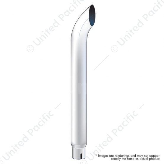 6" Curved Reduce To 5" I.D. Bottom Exhaust - 84" L