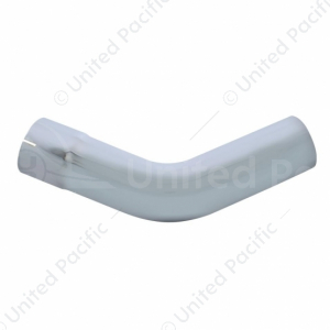 Chrome 45 Degree Exhaust Inside To Outside Diameter Expansion Elbow