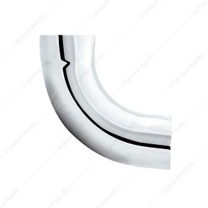 Chrome 90 Degree Exhaust Inside To Outside Diameter Expansion Elbow