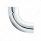 Chrome 90 Degree Exhaust Expanded Elbow, 5" I.D. To 5" O.D. - 12" X 12"