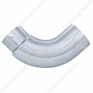 Chrome 90 Degree Exhaust Elbow, Reduce 6" O.D. To 5" I.D. - 13" X 13"