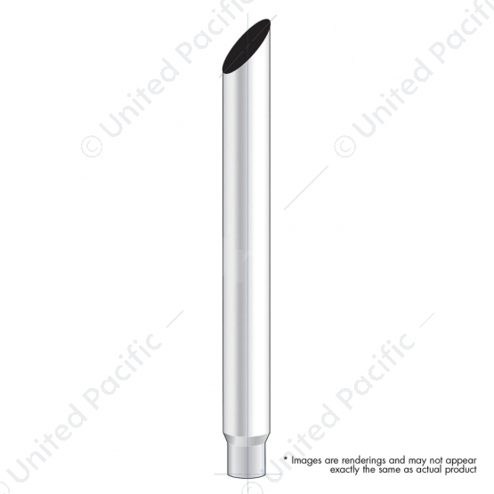 8" Mitred Reduce To 5" O.D. Bottom Exhaust - 60" L