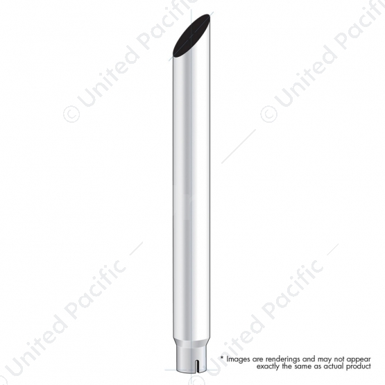 7" Mitred Reduce To 5" I.D. Bottom Exhaust - 108" L