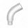 Chrome 58 Degree Angled Exhaust Elbow For Peterbilt 379 - Straight 5" OD To 5" OD