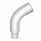 Chrome 58 Degree Angled Exhaust Elbow For Peterbilt 379 - 8" OD To 5" OD