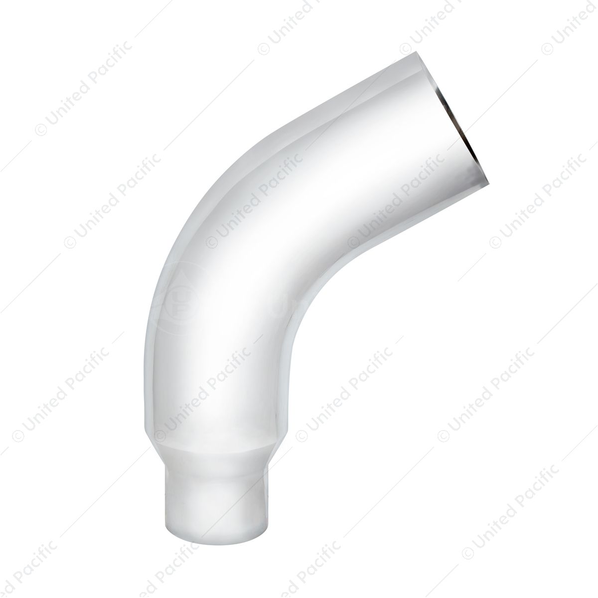 Chrome 58 Degree Angled Exhaust Elbow For Peterbilt 379 - 6" OD To 5" OD