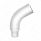 Chrome 58 Degree Angled Exhaust Elbow For Peterbilt 379 - 6" OD To 5" OD