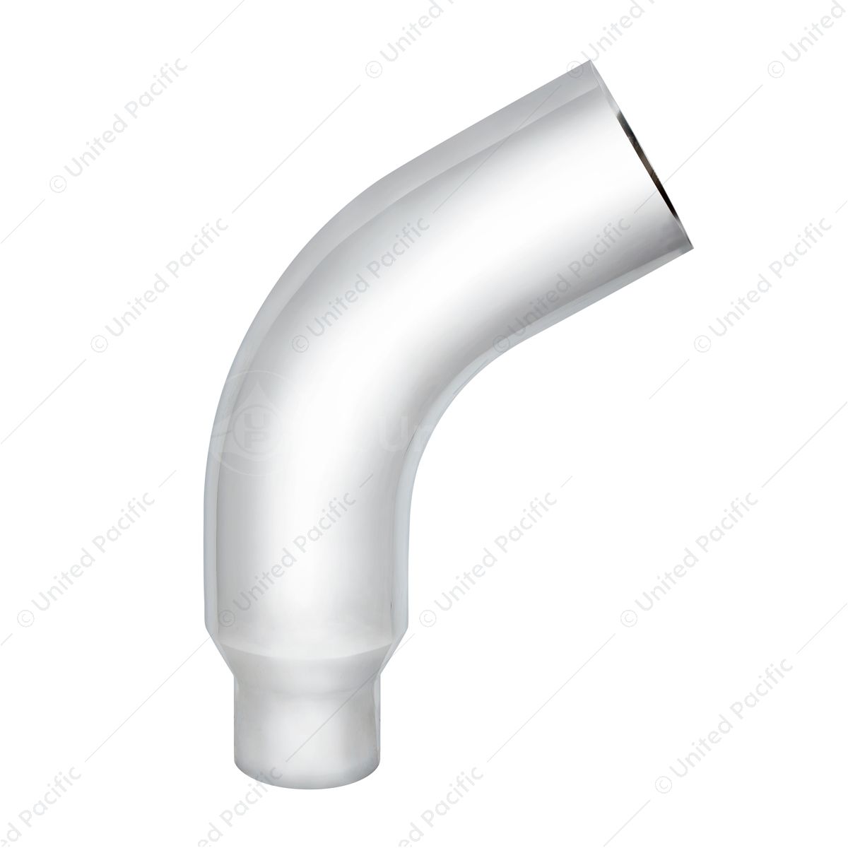 Chrome 58 Degree Angled Exhaust Elbow For Peterbilt 379 - 7" OD To 5" OD