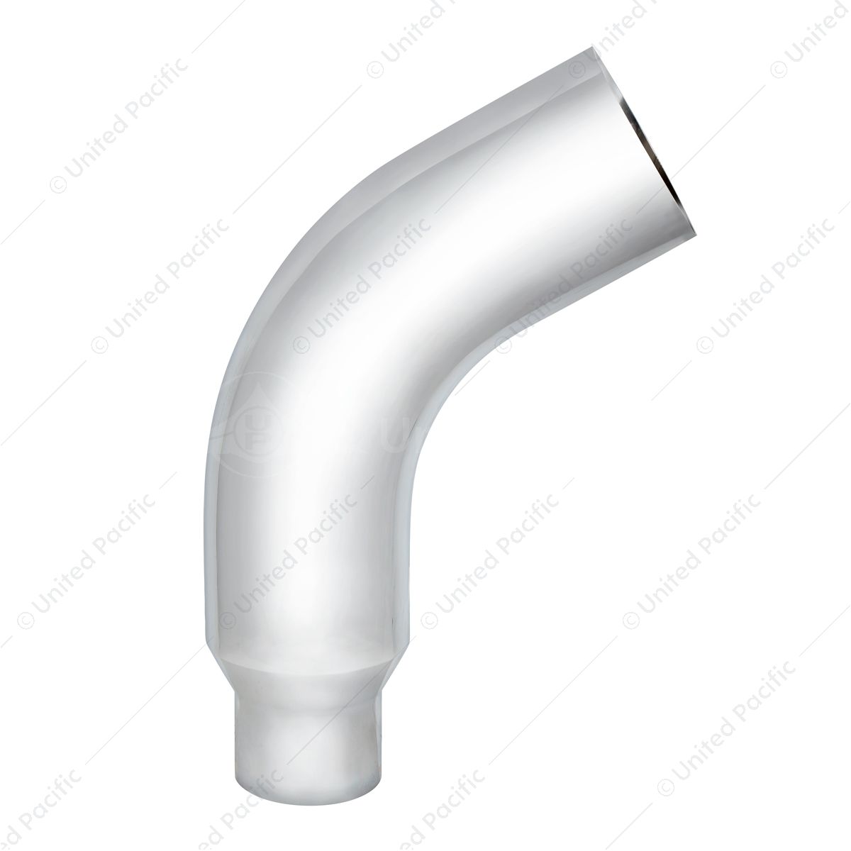 Chrome 58 Degree Angled Exhaust Elbow For Peterbilt 379 - 8" OD To 5" OD