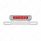 Chrome License Plate Light & Bracket With Red LED 3rd Brake Light - Red LED/Red Lens
