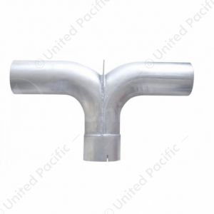 Universal Aluminized 5" Y Pipe With Divider - 25" W X 14" H