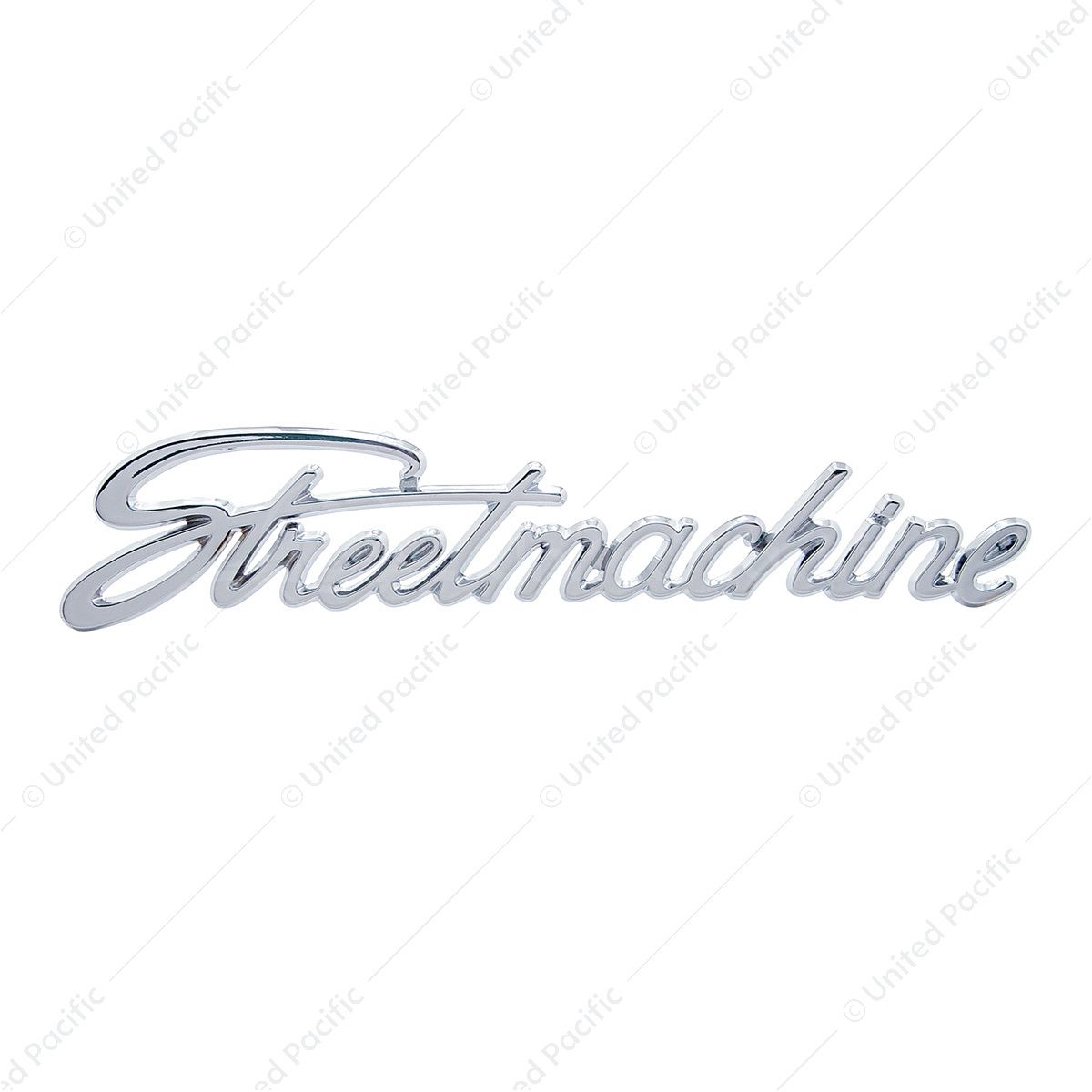 Chrome "Street Machine" Script Emblem With Stud