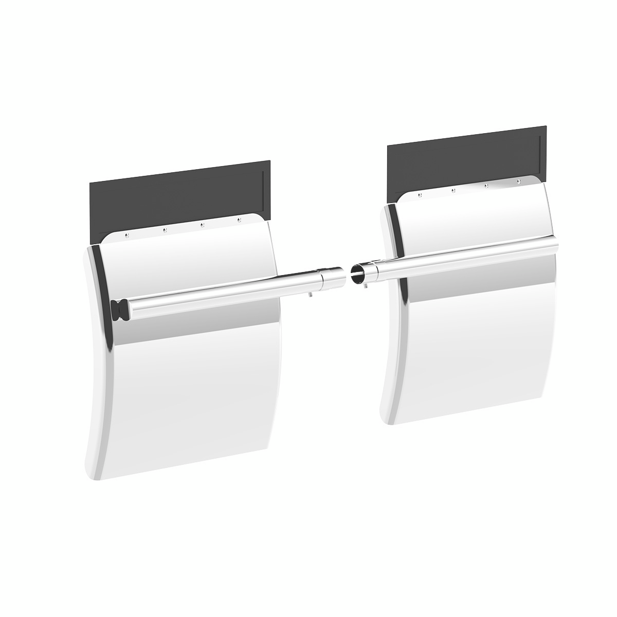 24" x 24" Stainless Competition Series Quarter Fender Set - Tube Bracket (Pair)