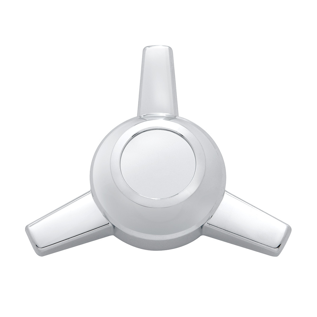 Chrome Metal Die-Cast 3 Straight Bar Spinner Only