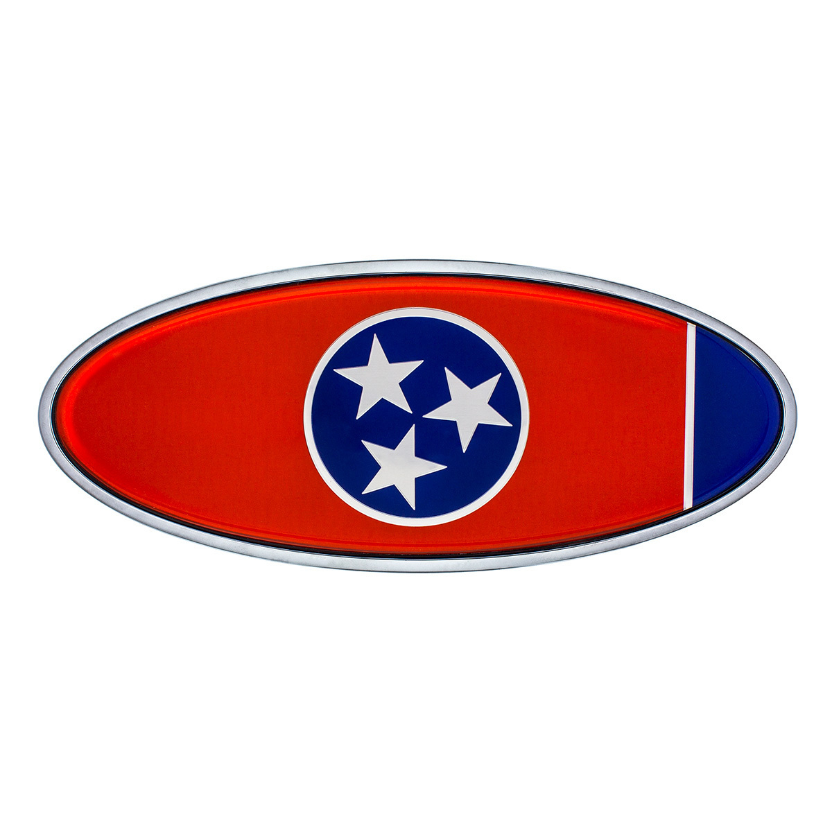 Chrome Die Cast Tennessee Flag Emblem
