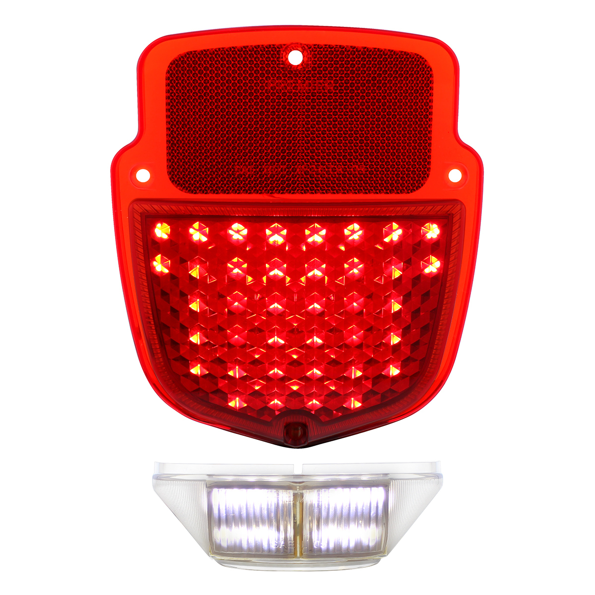 38 LED Tail Light With 12 LED License Plate Light For 1953-56 Ford Truck - L/H