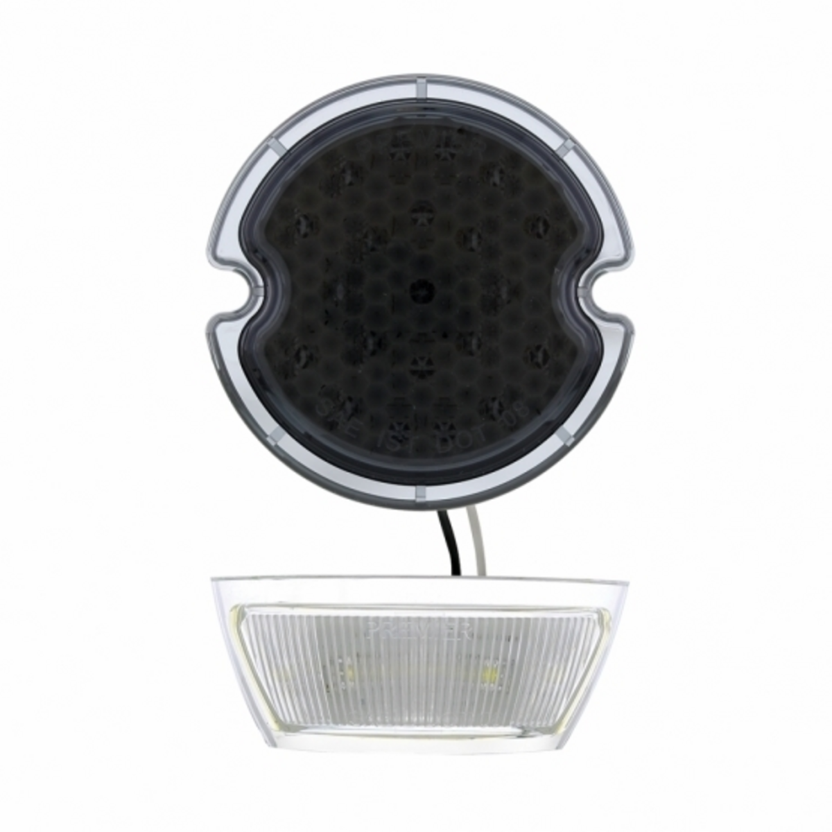 21 LED Tail Light With 4 LED License Plate Light Smoke Lens For 1933-1936 Ford Car & Truck - L/H