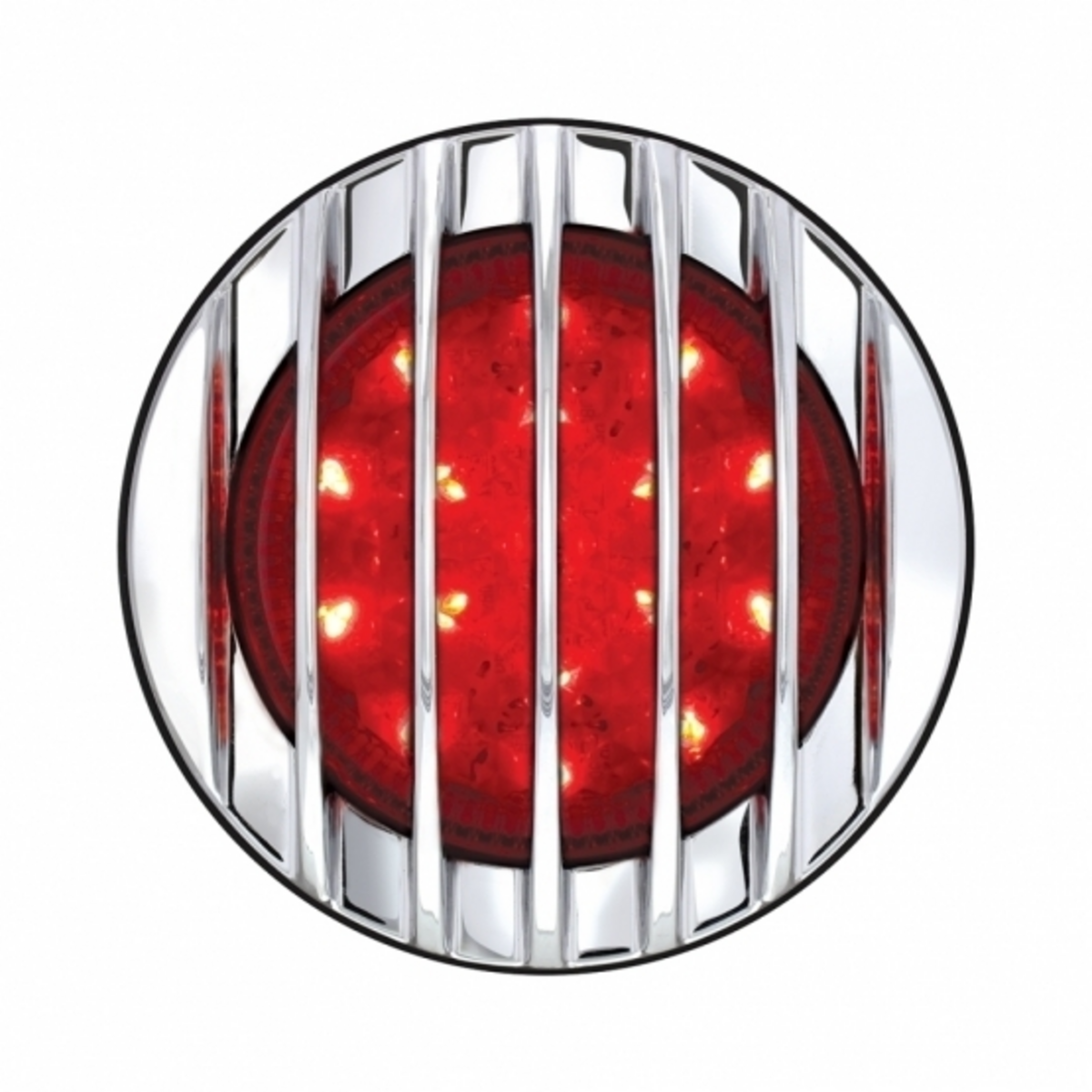 17 LED 1937 Ford Car Style Tail Light With Chrome Grille Style Flush Mount