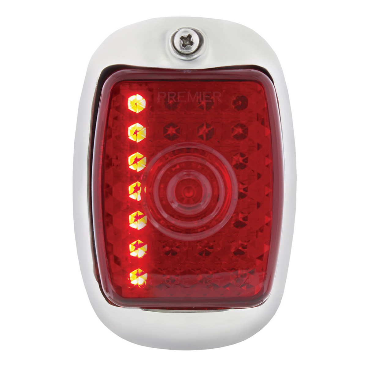 27 LED Sequential Tail Light Assembly With SS Housing For 1940-53 Chevy & GMC Truck - R/H