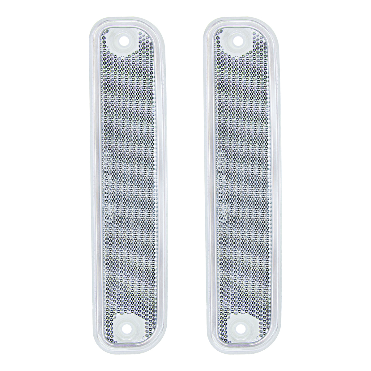 Side Marker Light With Stainless Steel Trim For 1973-80 Chevy Truck, Clear Lens (Box of 2)