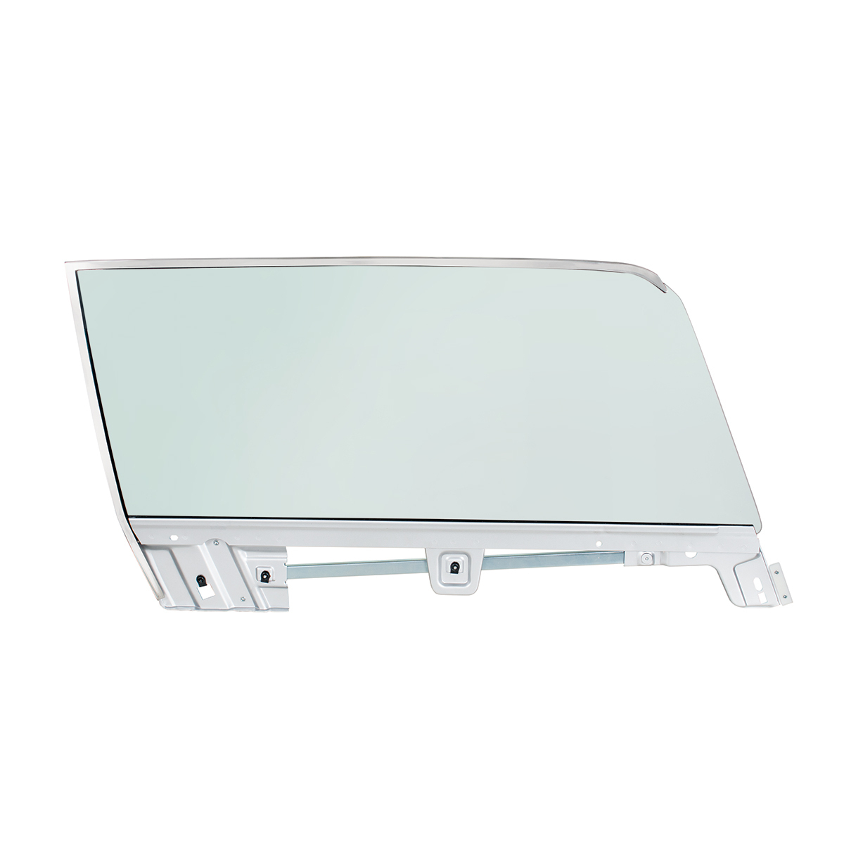 Complete Tint Door Glass Assembly For 1967-68 Ford Mustang Coupe - R/H