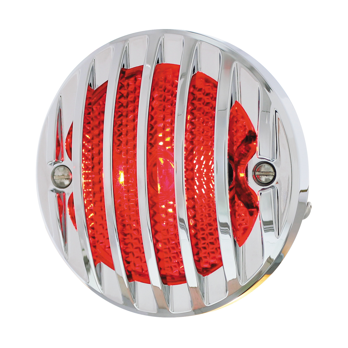 Incandescent Tail Light With Chrome Grille Bezel For 1933-36 Ford Truck - L/H