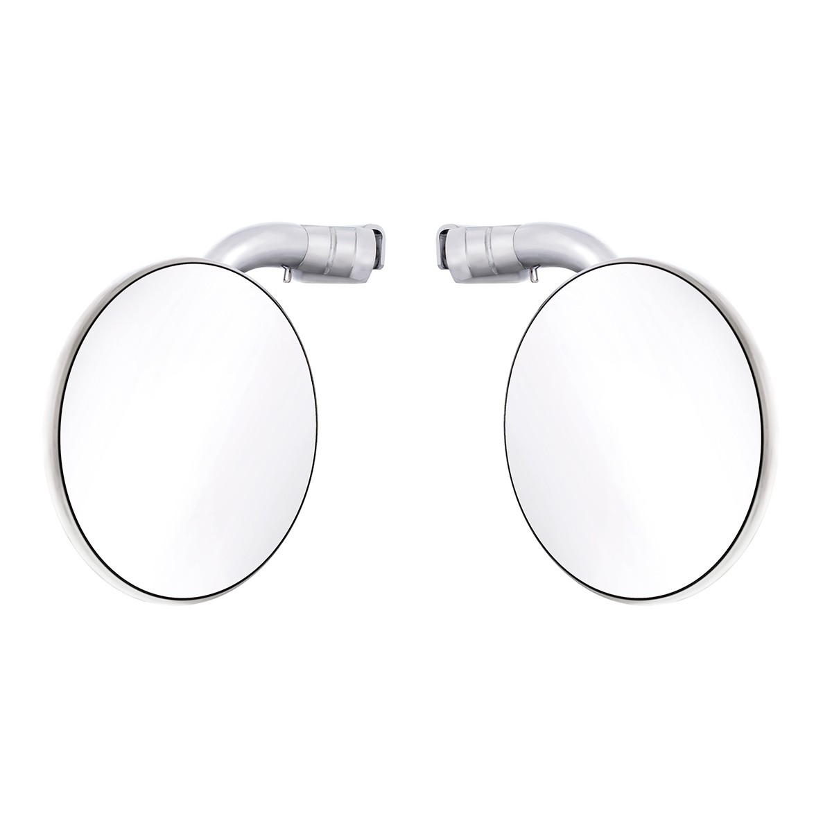 4" Curved Arm Peep Mirror Bundle With Flat & Convex Mirrors (Pair)