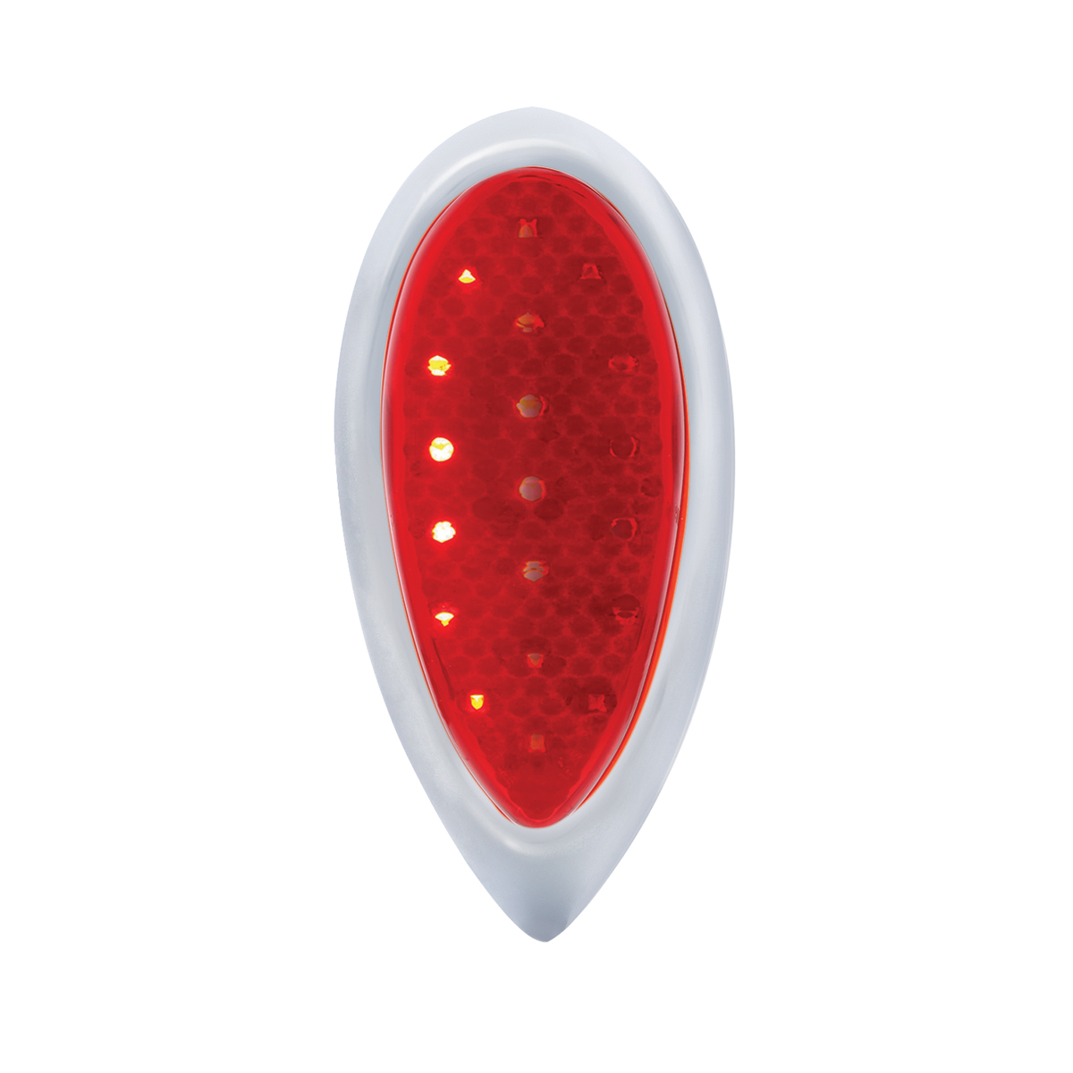 1938-39 Ford Car Style LED Sequential Tail Light With Chrome Flush Mount Bezel