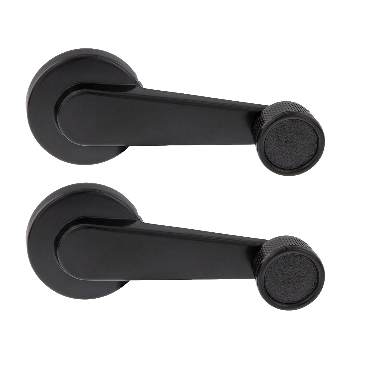 Black Window Crank Handle For 1981-1986 Chevrolet & GMC Truck(Pair）
