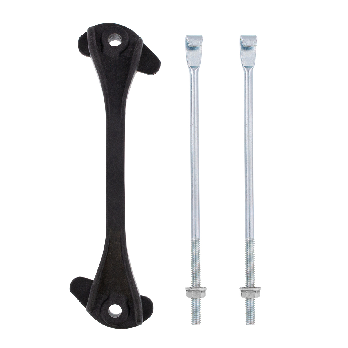 Black Polymer Battery Hold Down Bracket For Ford Bronco (1970-77) & Truck (1965-72)