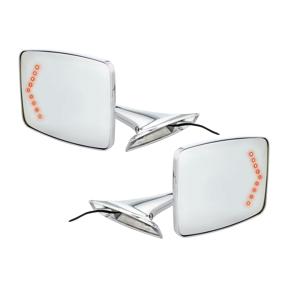 Exterior Mirror Bundle With LED Turn Signal For 1973-1987 Chevy & GMC Truck (Pair)
