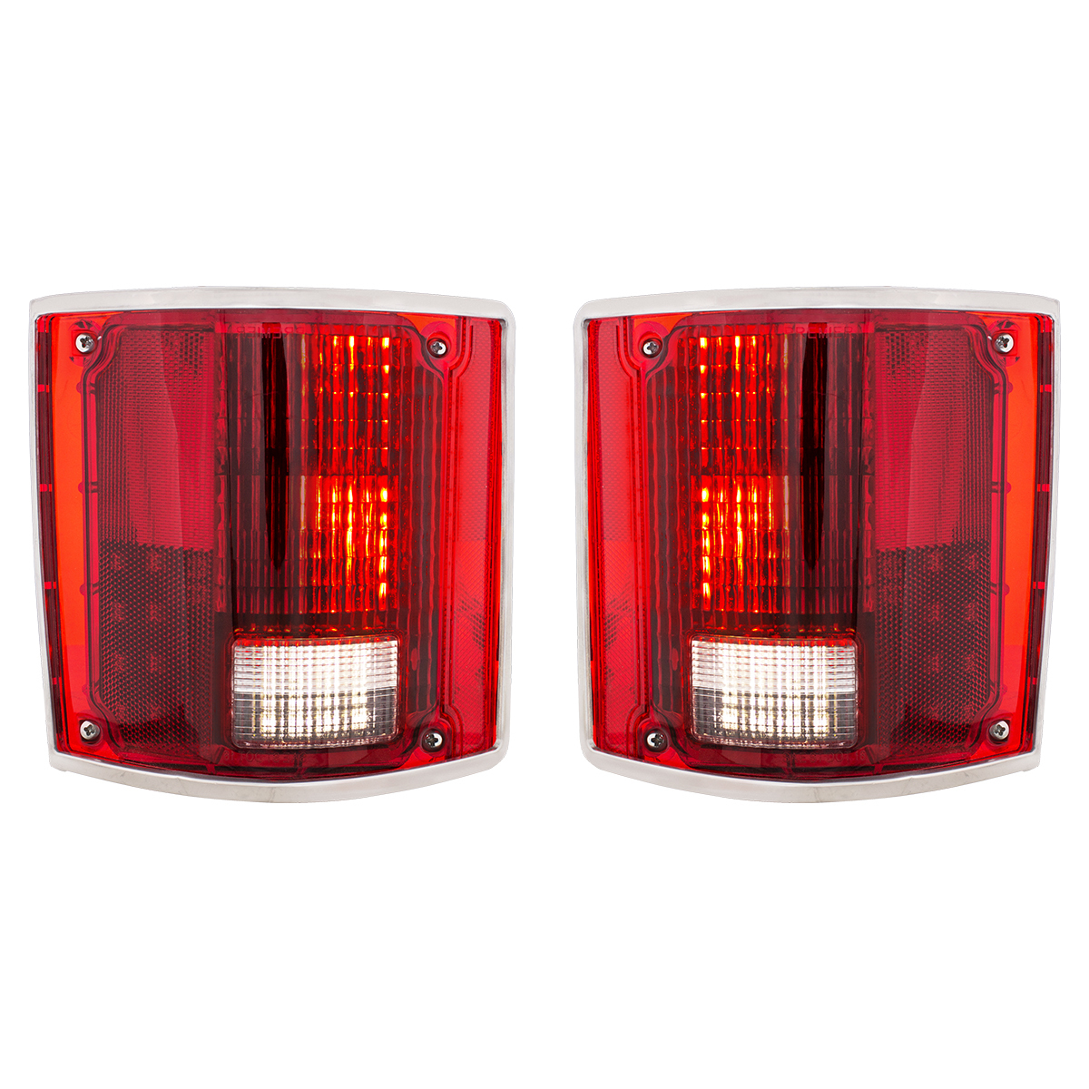 LED Sequential Tail Light Set With Trim For 1973-1987 Chevy & GMC Truck (Pair)