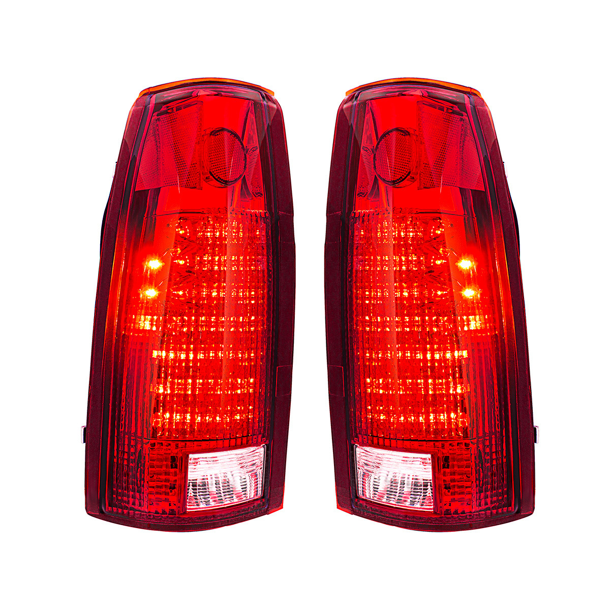 24 LED Tail Light With 6 LED Backup Light Assembly For 1988-2000 Chevrolet & GMC Truck (Pair)