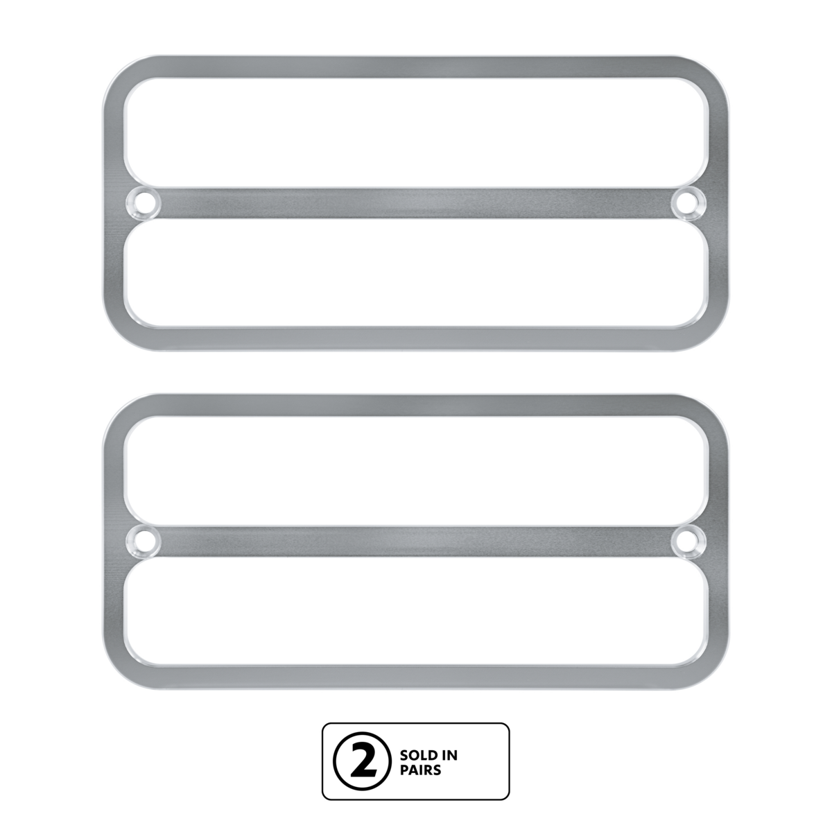 Billet Deluxe Side Marker Bezel For 1968-1972 Chevrolet & GMC Trucks-Clear Anodized(Pair)