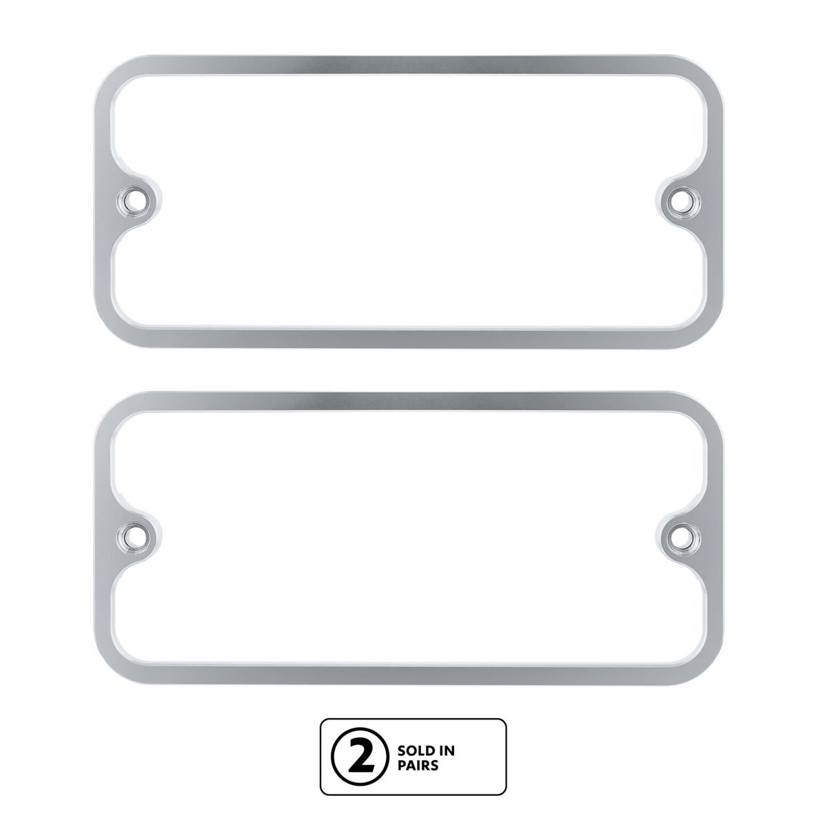Billet Standard Side Marker Bezel For 1968-1972 Chevrolet & GMC Trucks-Clear Anodized(Pair)