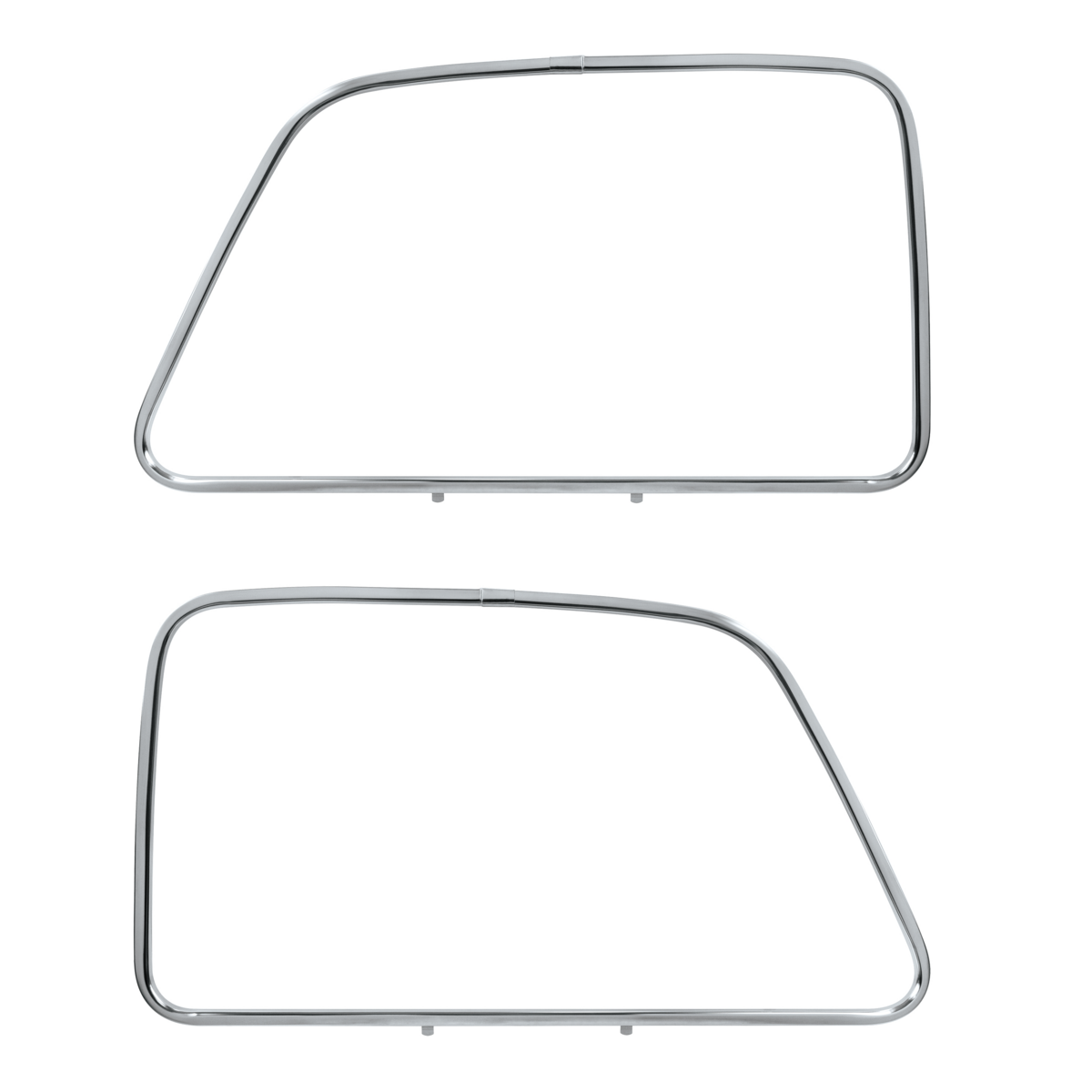 Chrome Plated Exterior Door Window Moldings For 1947-1955 Chevrolet & GMC 1st Series(Pair)