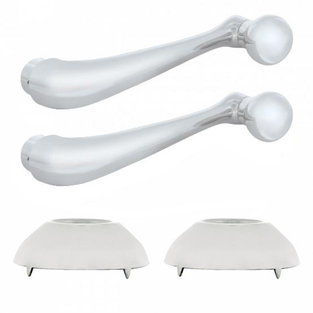 Chrome Plated Window Crank Handle & Polished Stainless Door Handle Escutcheon Kit for 1932 Ford Clos