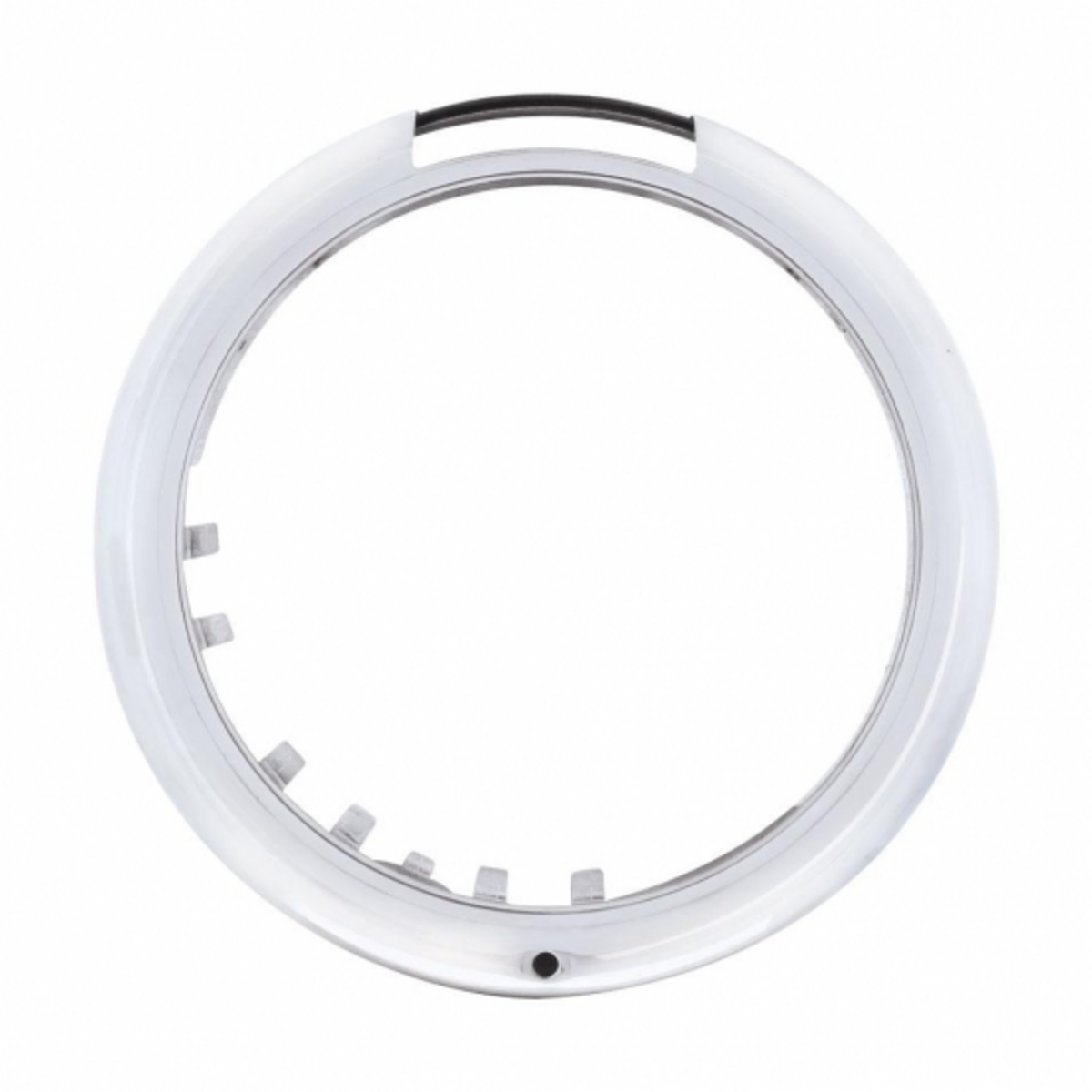 Stainless Steel "Classic" Headlight Bezel With LED Turn Signal Cutout